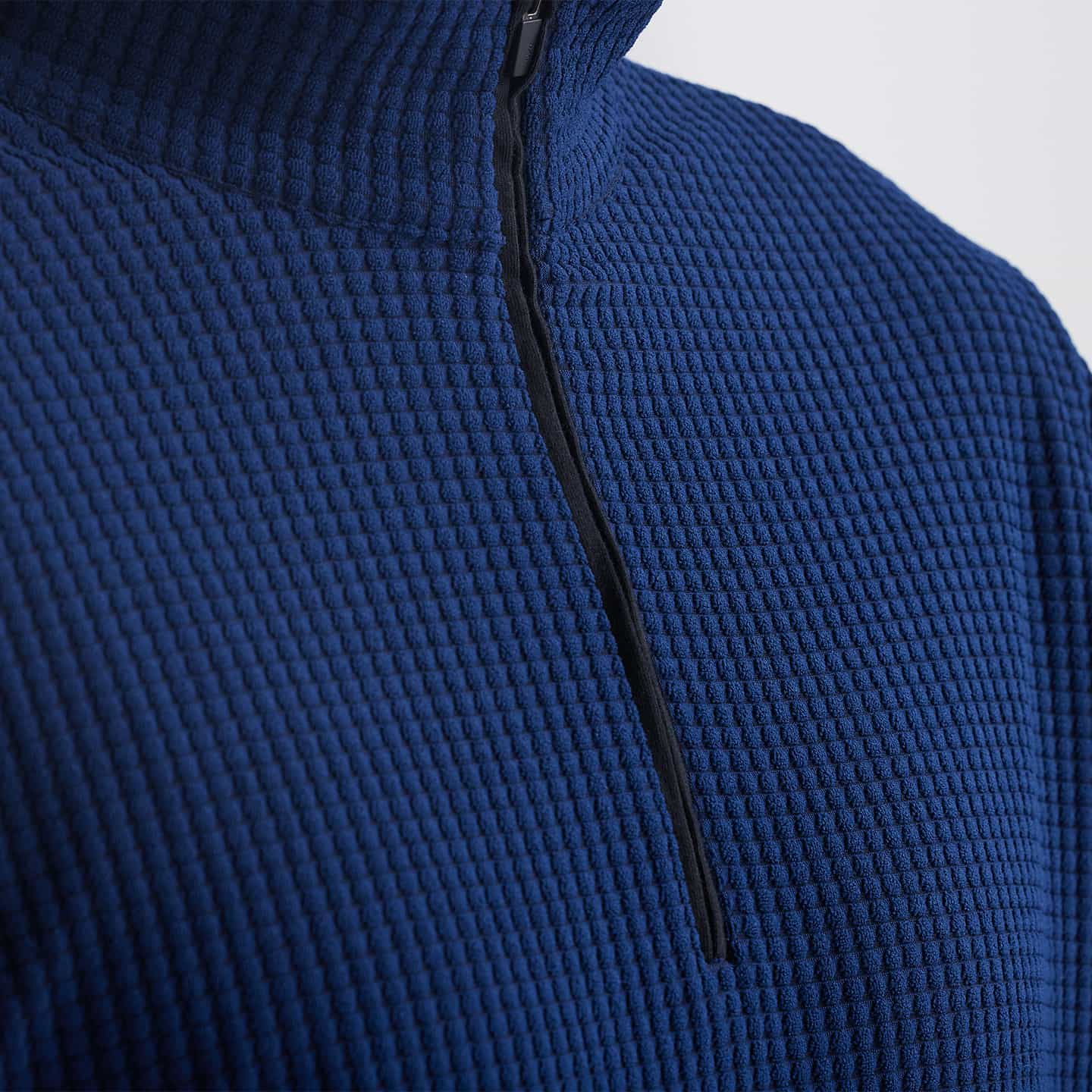 Chandail Texturé À Fermeture À Glissière ¼ Pour Hommes