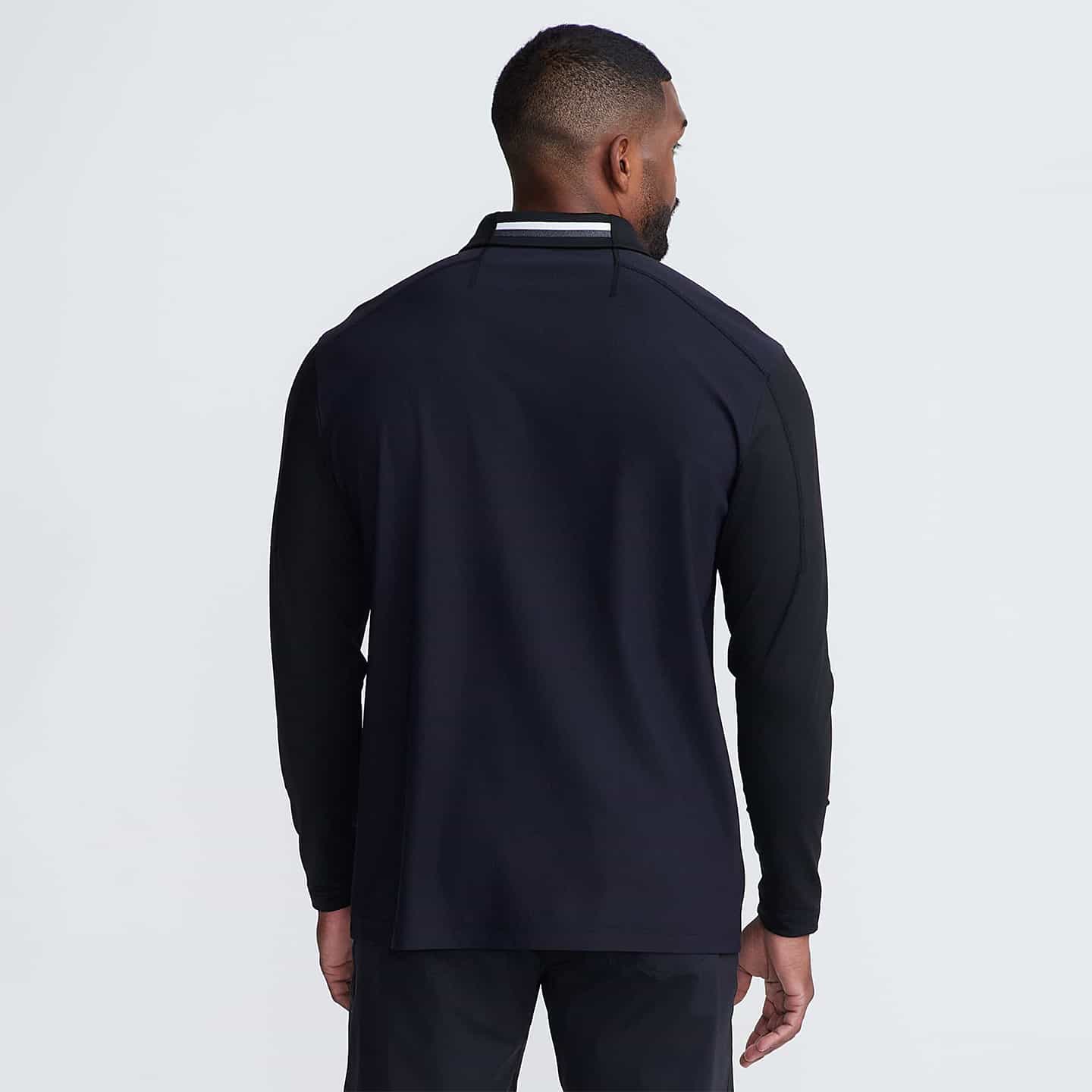 Polo À Manche Longue Et Couture À L’Arrière Pour Hommes