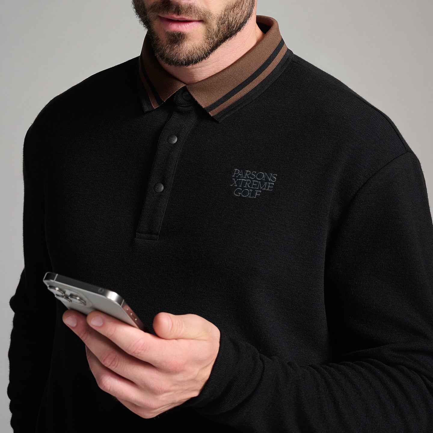 Polo Comfort Fit Plush à manches longues