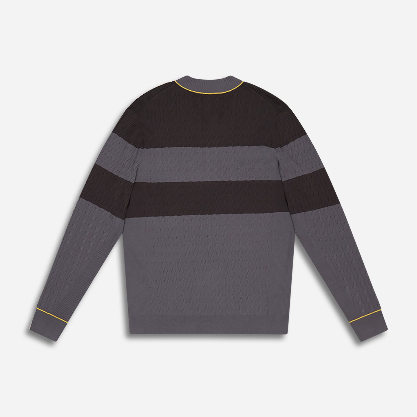 Men's Cable Knit V-Neck Sweater