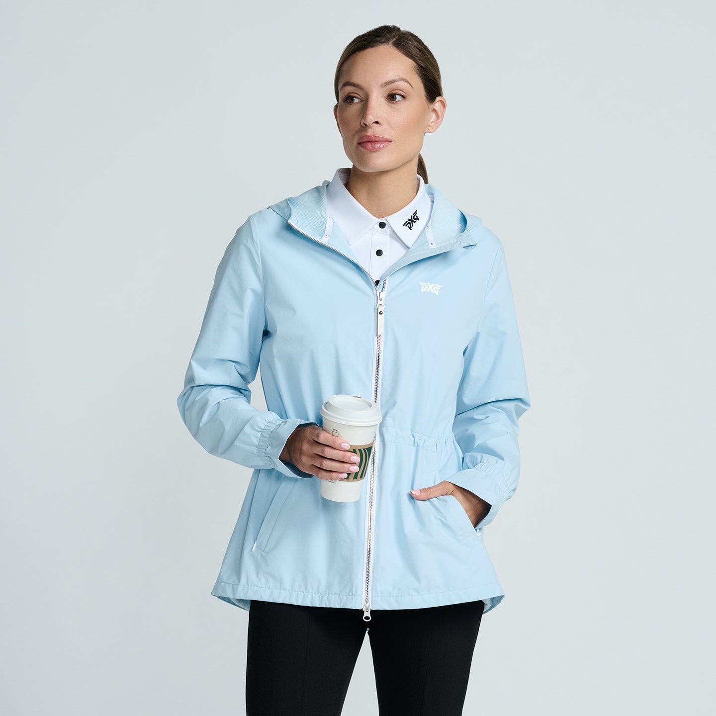 Veste À Capuche Et Fermeture À Glissière Intégrale Pour Femmes