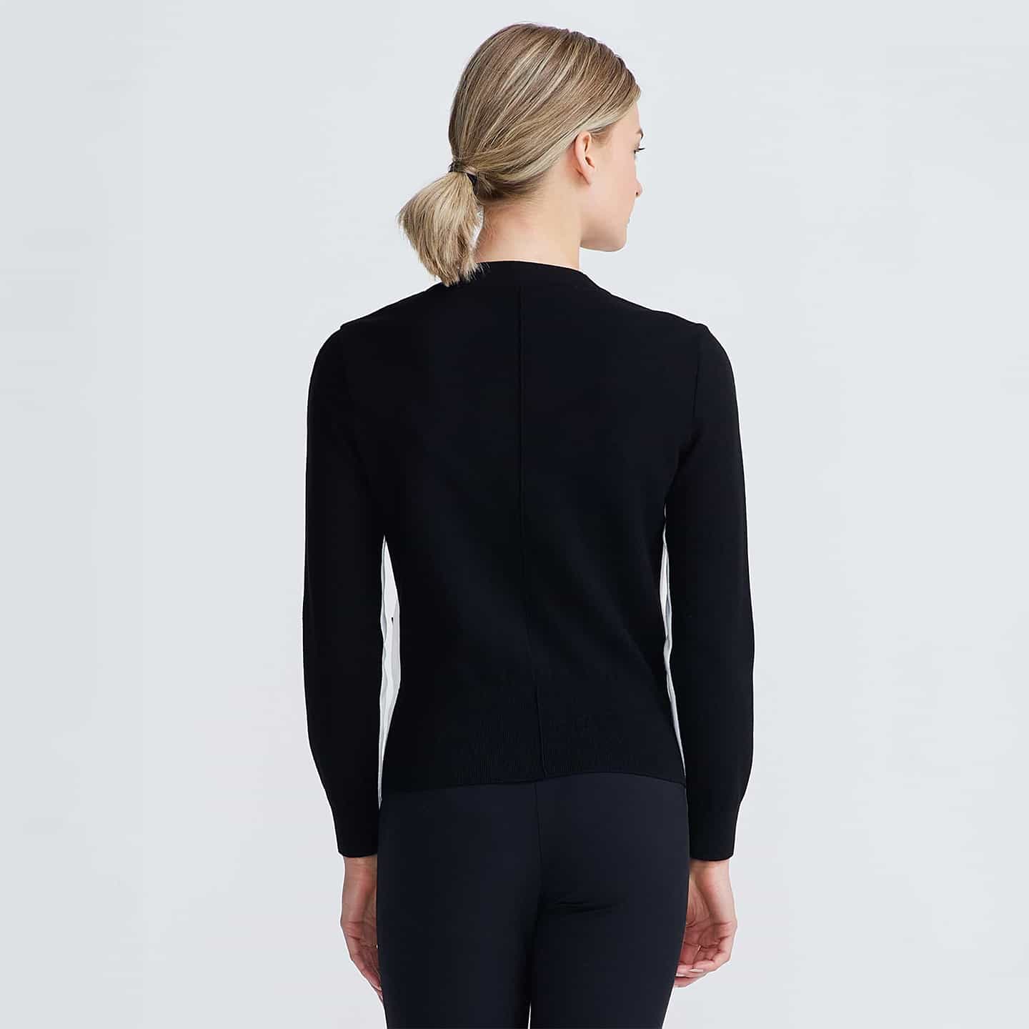 Cardigan à Col en V Contrastant Pour Femme