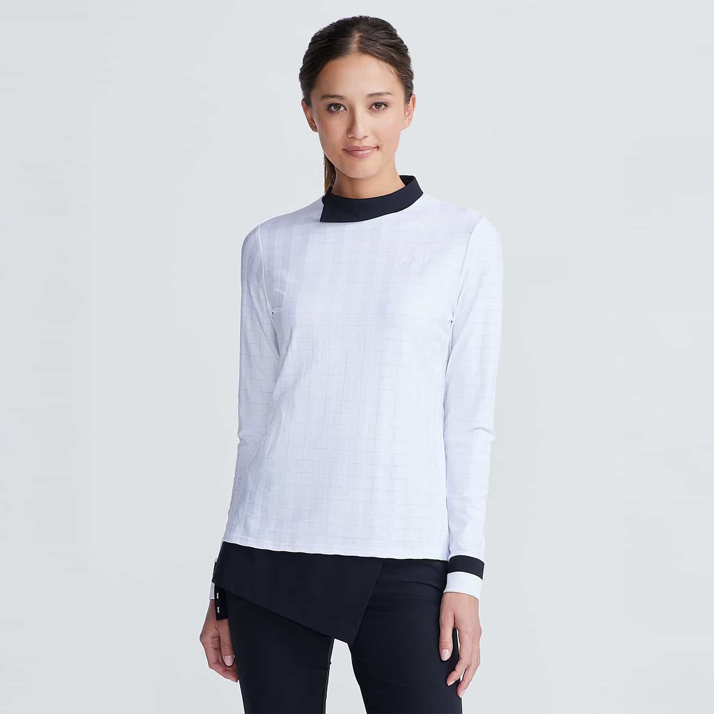 Chandail Asymétrique À Col Cheminée Pour Femmes