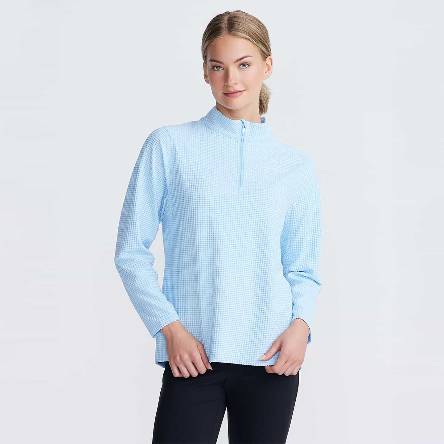 Chandail Confortable Avec Fermeture À Glissière ¼ Pour Femmes