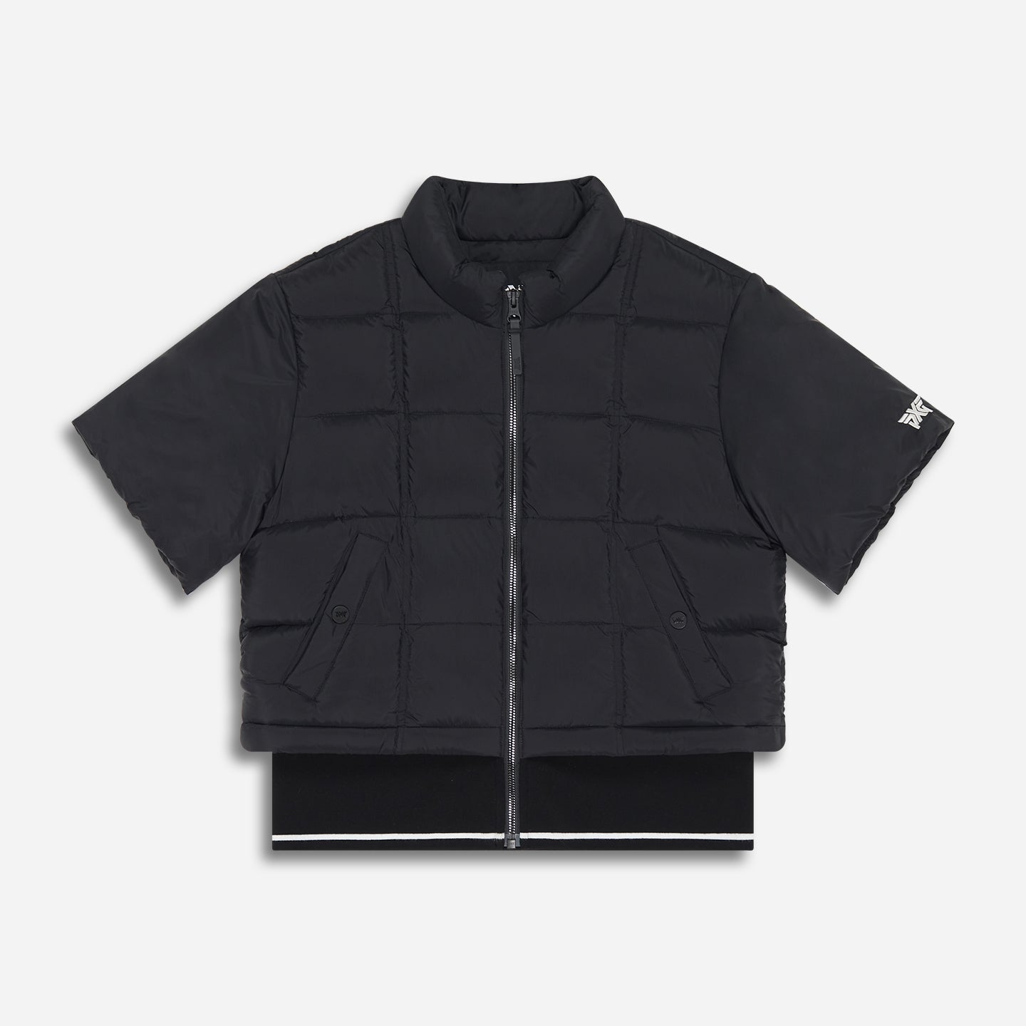 Women's Ribbed Waist Short Sleeve Puffer Jacket – PXG Canada