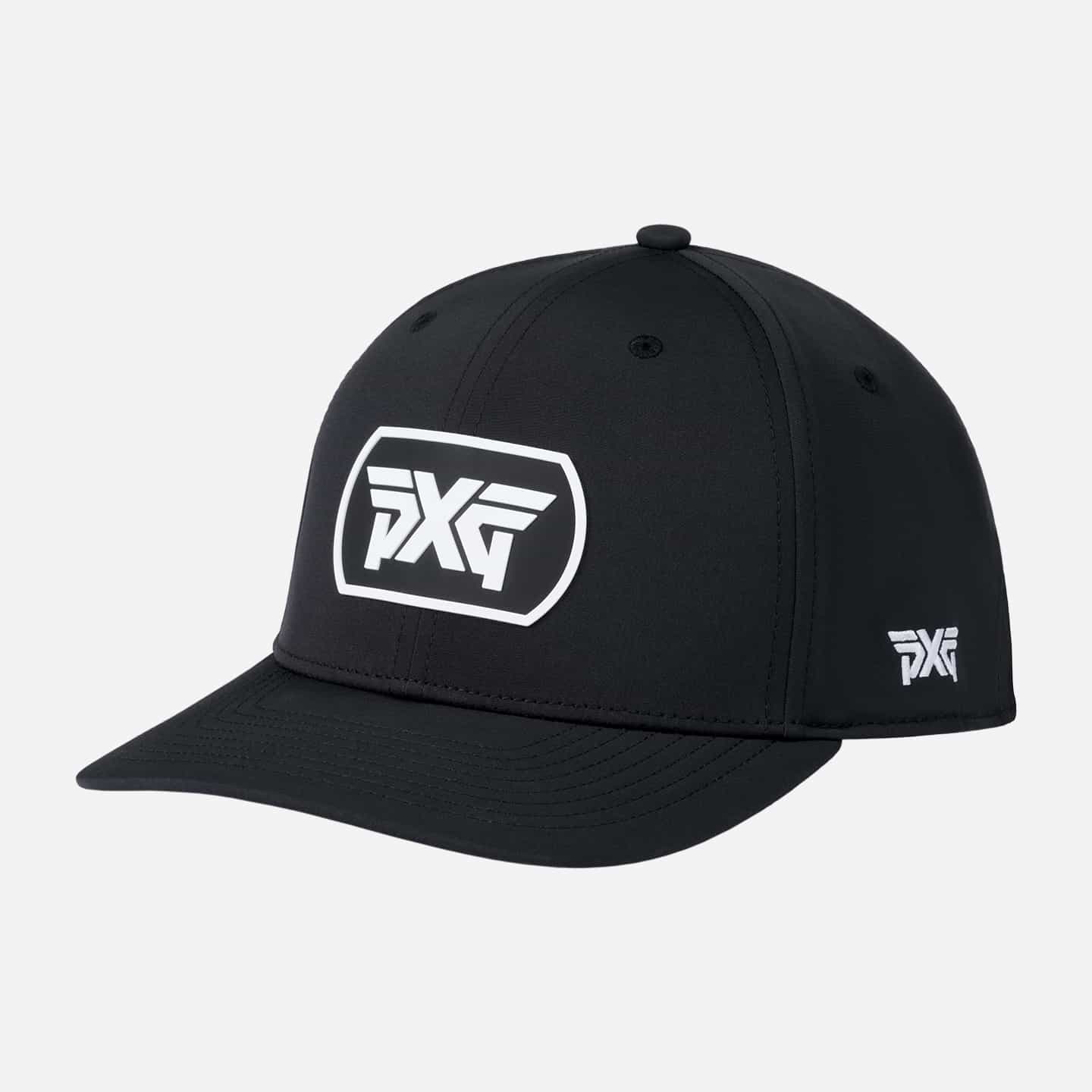 Casquette couronne basse six panneaux à languette de réglage « snapback » et plaque d’identité – Œillets standards