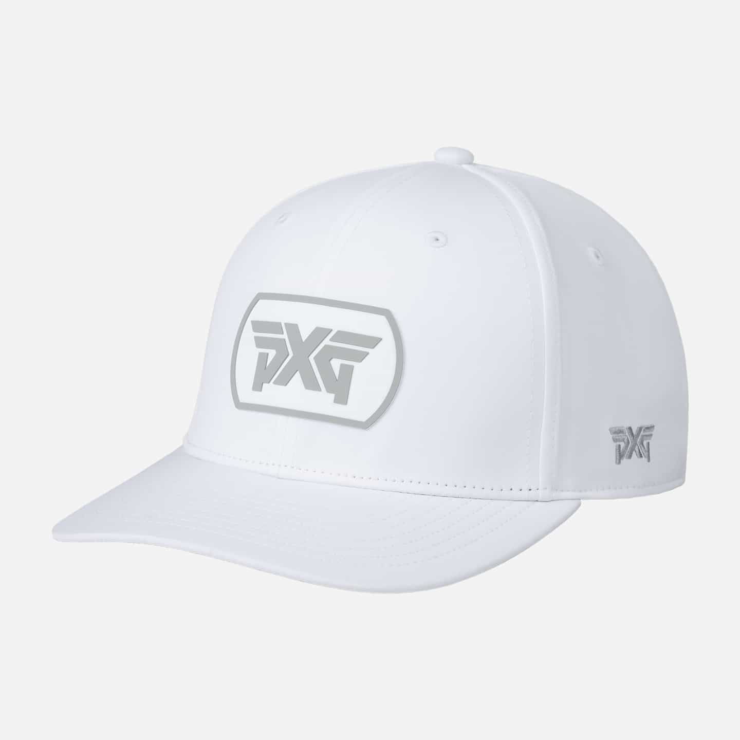 Casquette couronne basse six panneaux à languette de réglage « snapback » et plaque d’identité – Œillets standards