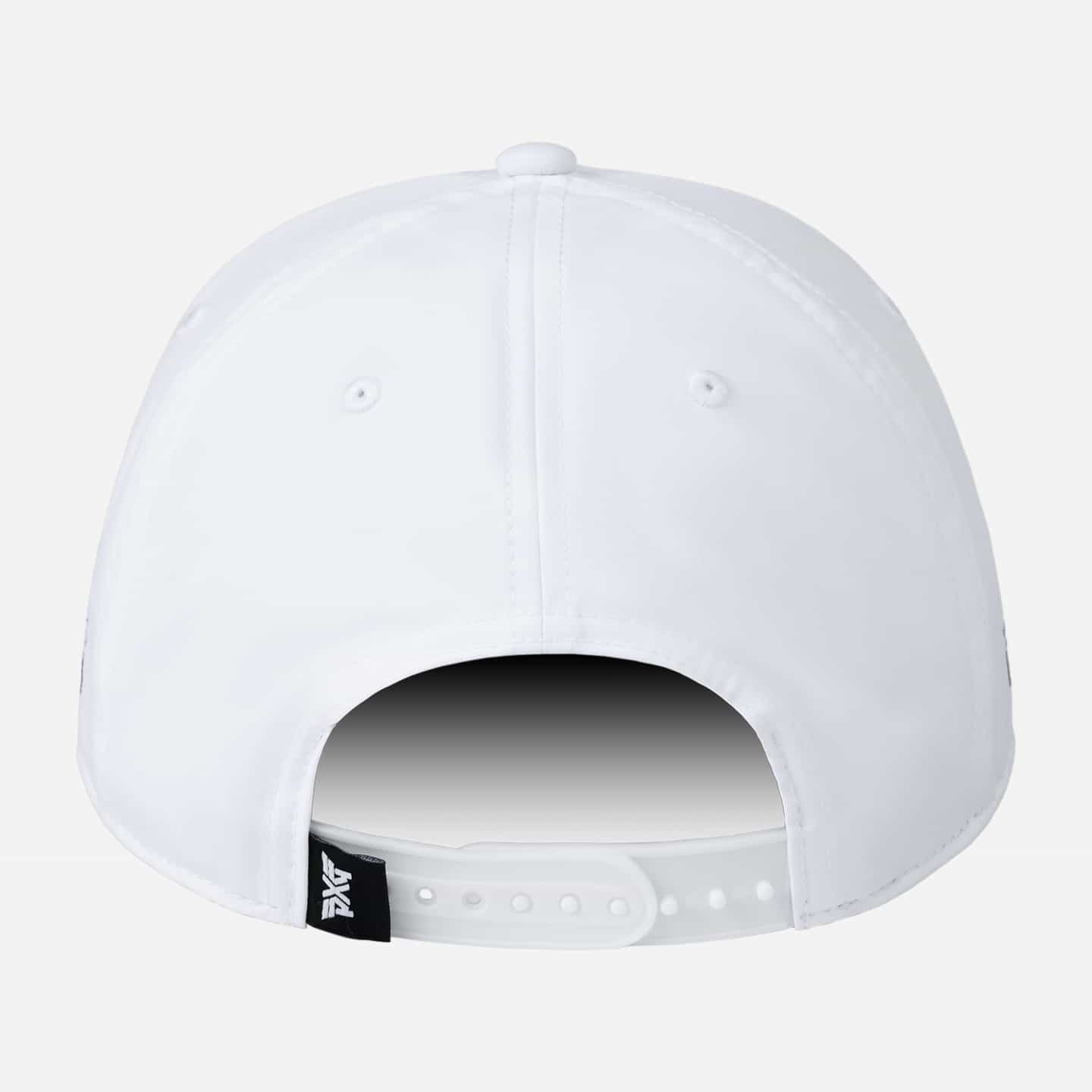 Casquette couronne basse six panneaux à languette de réglage « snapback » et plaque d’identité – Œillets standards
