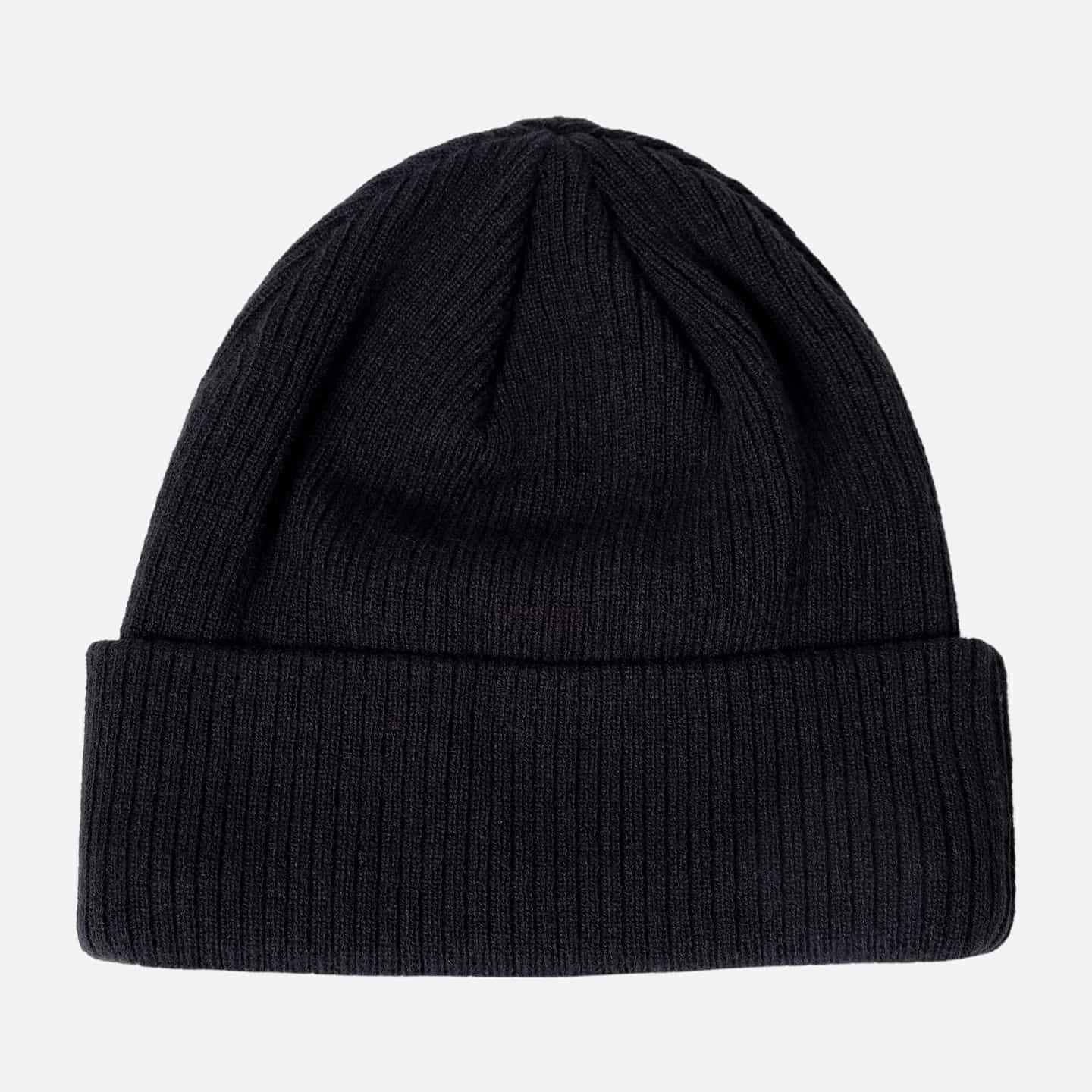 Bonnet En Tricot Côtelé Étiquette Logo
