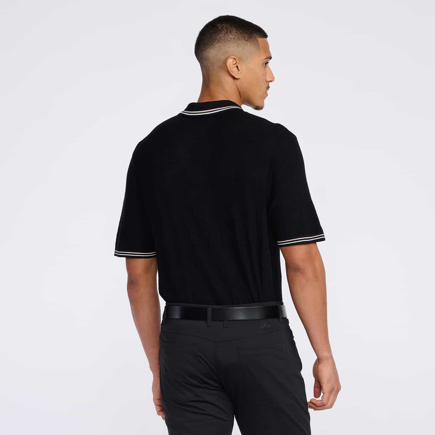 Polo Tricoté En Jacquard Multilogo
