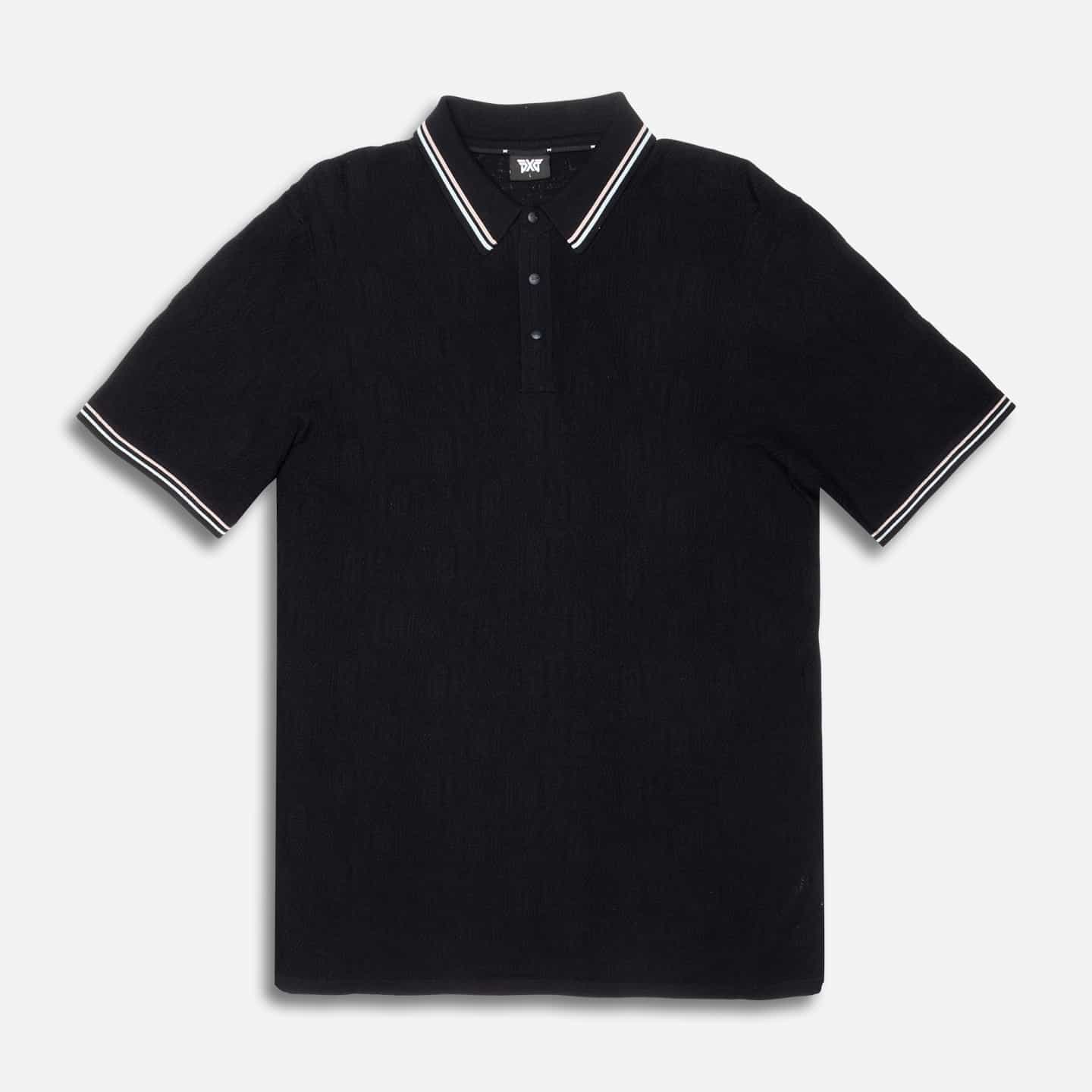Polo Tricoté En Jacquard Multilogo