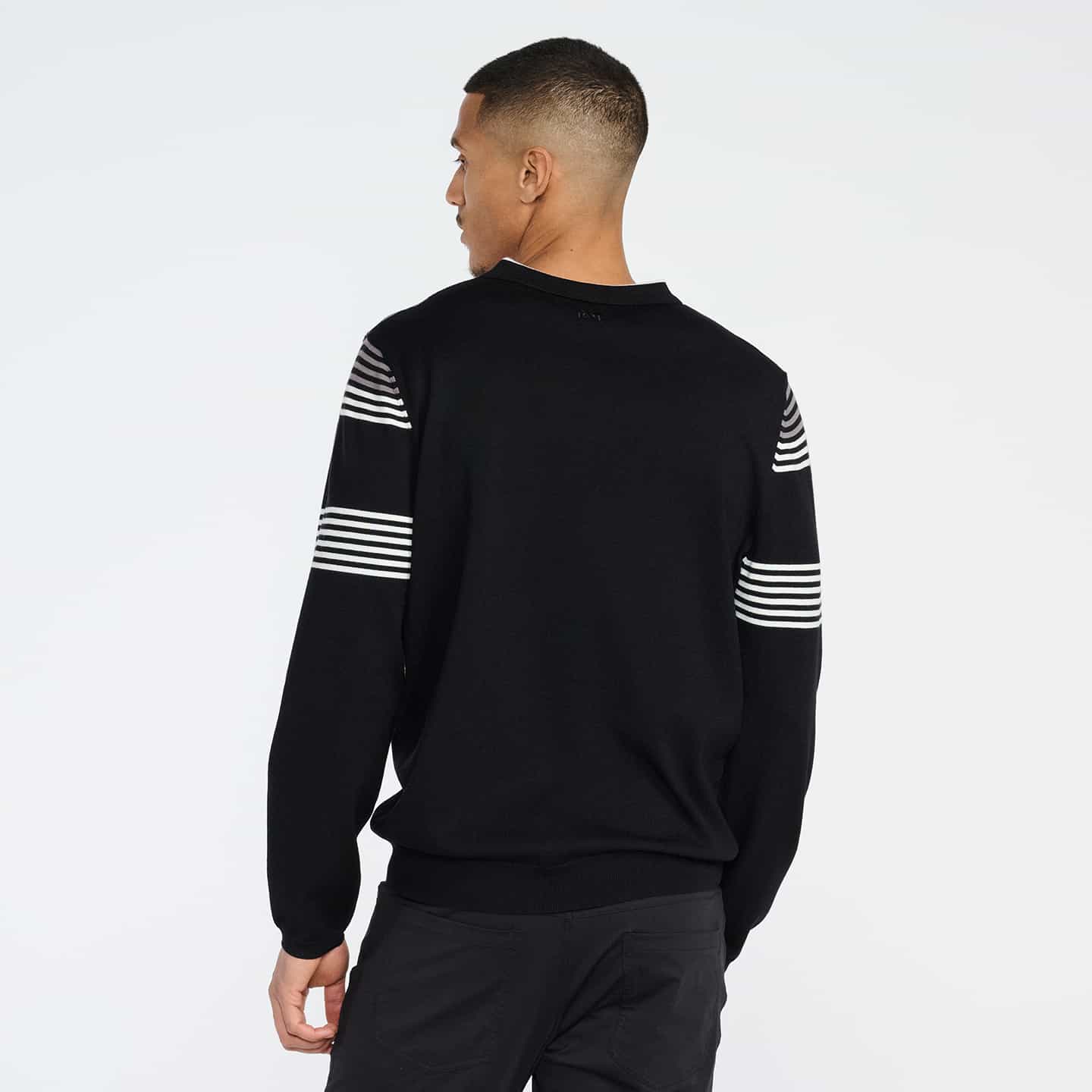 Pull À Col En V À Rayures Multiples