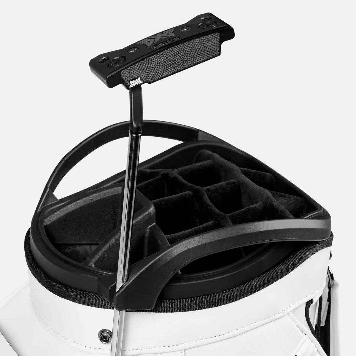 PXG white deluxe cart golf bag NextGen on a white background