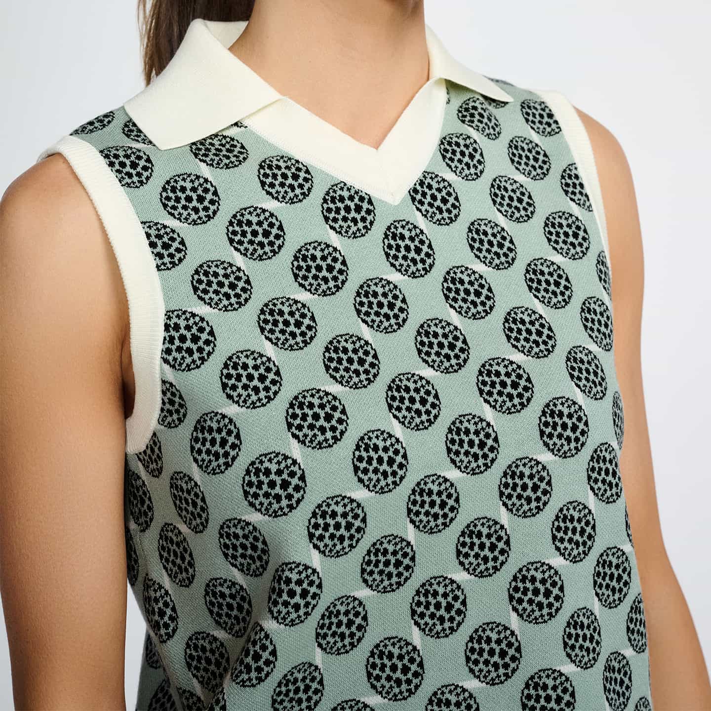 Top Sans Manches À Motif De Balle De Golf
