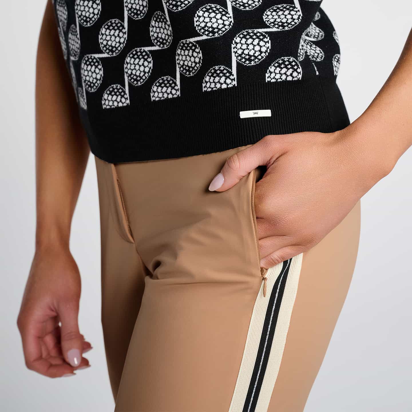 Pantalon De Jogging À Rayures Latérales En Tricot