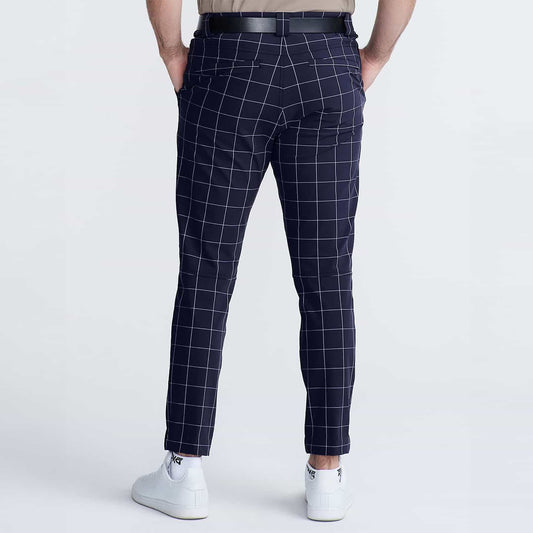 Men's Windowpane Slim Trousers - PXG Canada