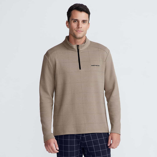 Men's Windowpane 1/4 Zip Pullover - PXG Canada