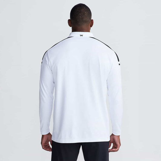 Men's Long Sleeve Knit Shoulder Panel Polo - PXG Canada