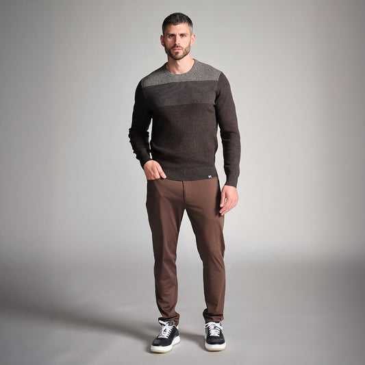 Men's Multi Yarn Mélange Crewneck Sweater - PXG Canada