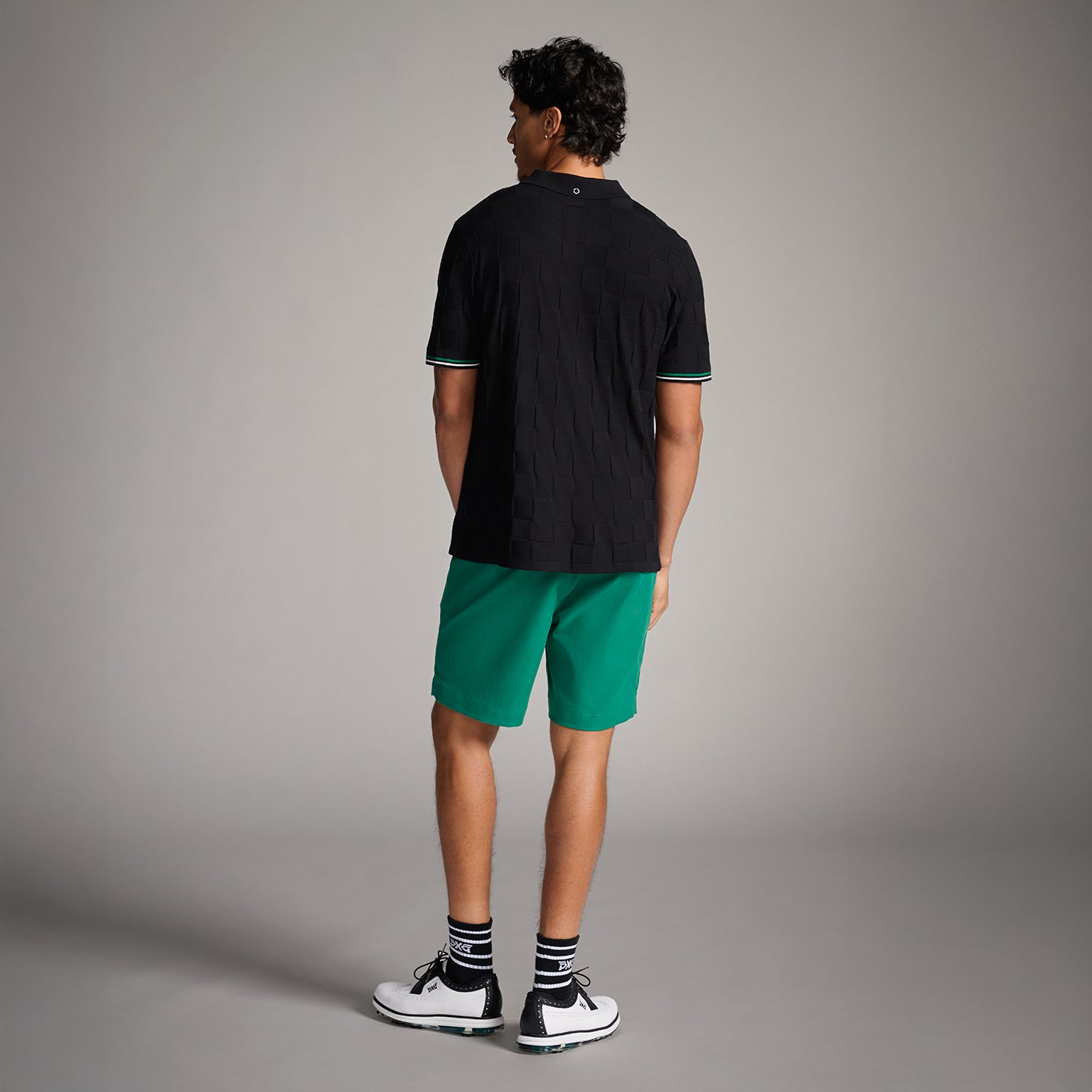 Men's Fairway Checkered Knitted Polo