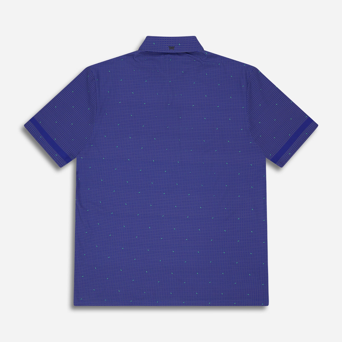Men's Basket Weave Print Polo