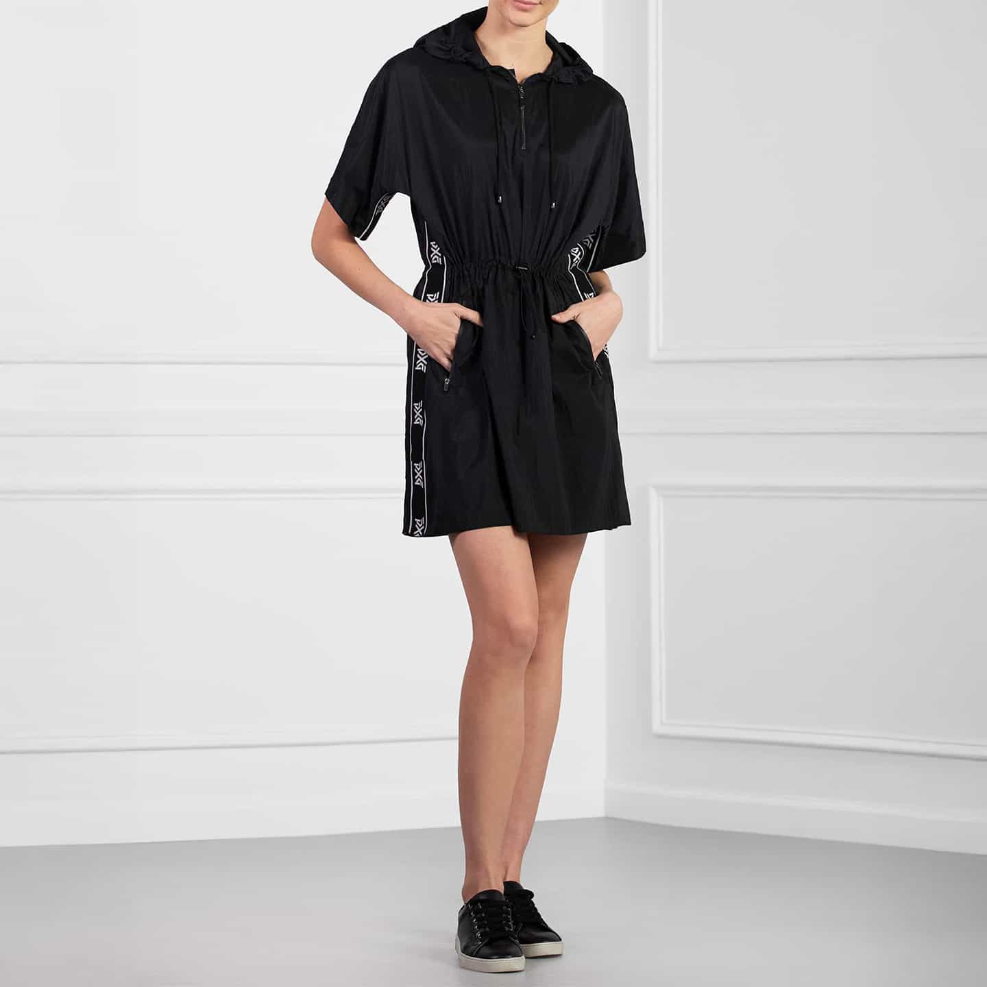 Robe à Capuchon Cintrée à la Taille Pour Femme