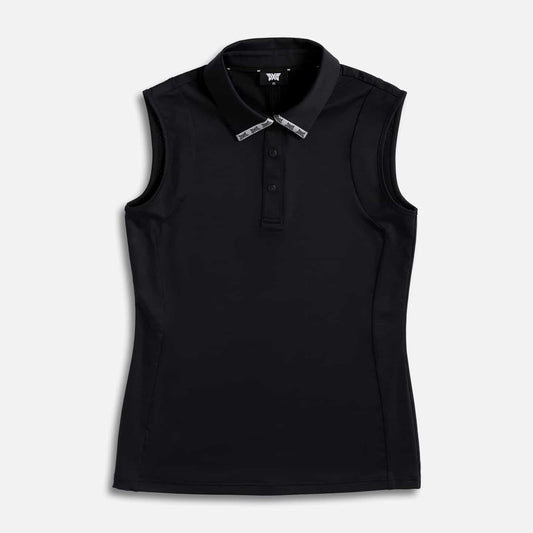 Women's Sleeveless Logo Tape Collar Polo - PXG Canada