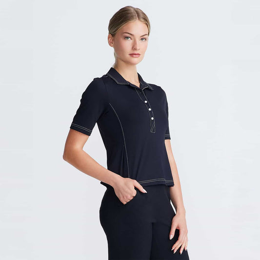 Women's Extended Placket Flair Polo - PXG Canada