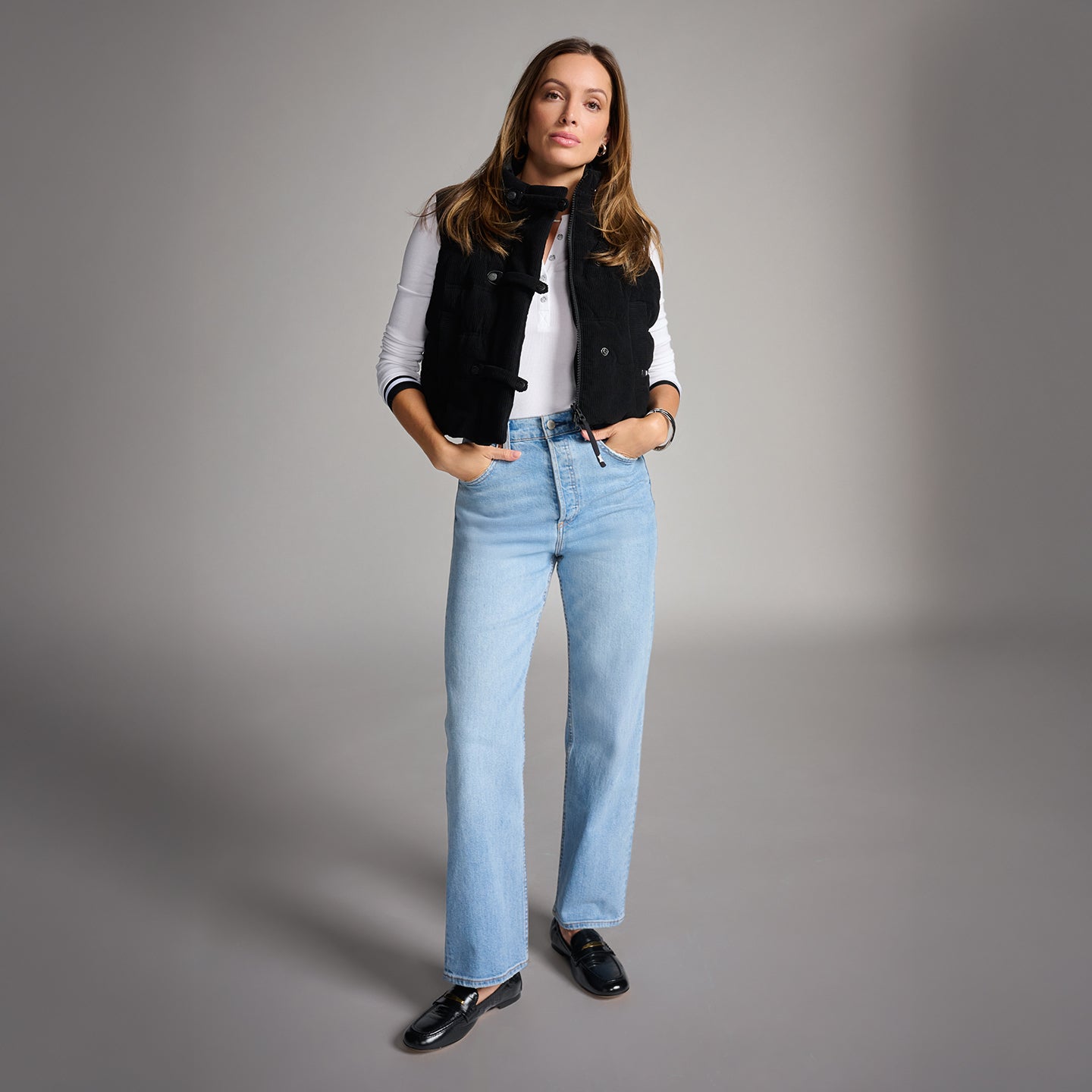 Women's Cozy Corduroy Puffer Vest