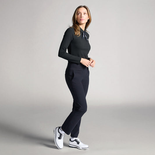 Women's Tie Neck Long Sleeve Polo - PXG Canada