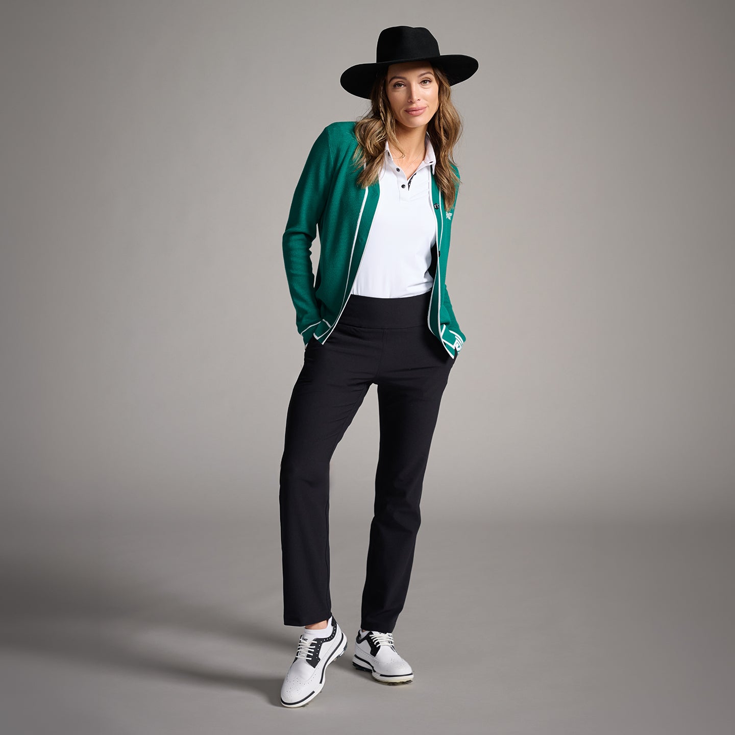 Cardigan De Style Universitaire À Encolure En V Pour Femmes