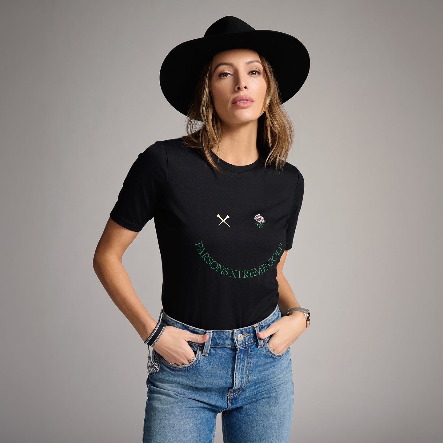 Women's Putt On A Happy Face Tee