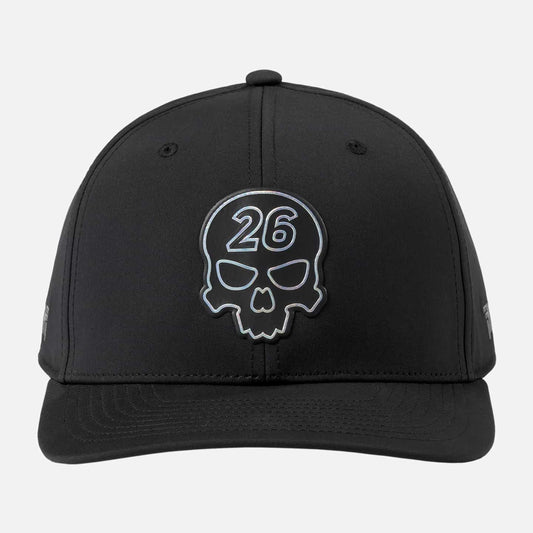 2024 Darkness Skull 6 Panel Curved Bill Snapback - Black - One Size - PXG Canada