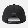 2024 Darkness Skull 6 Panel Curved Bill Snapback - Black - One Size