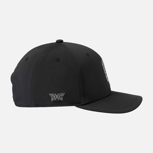 2024 Darkness Skull 6 Panel Curved Bill Snapback - Black - One Size - PXG Canada