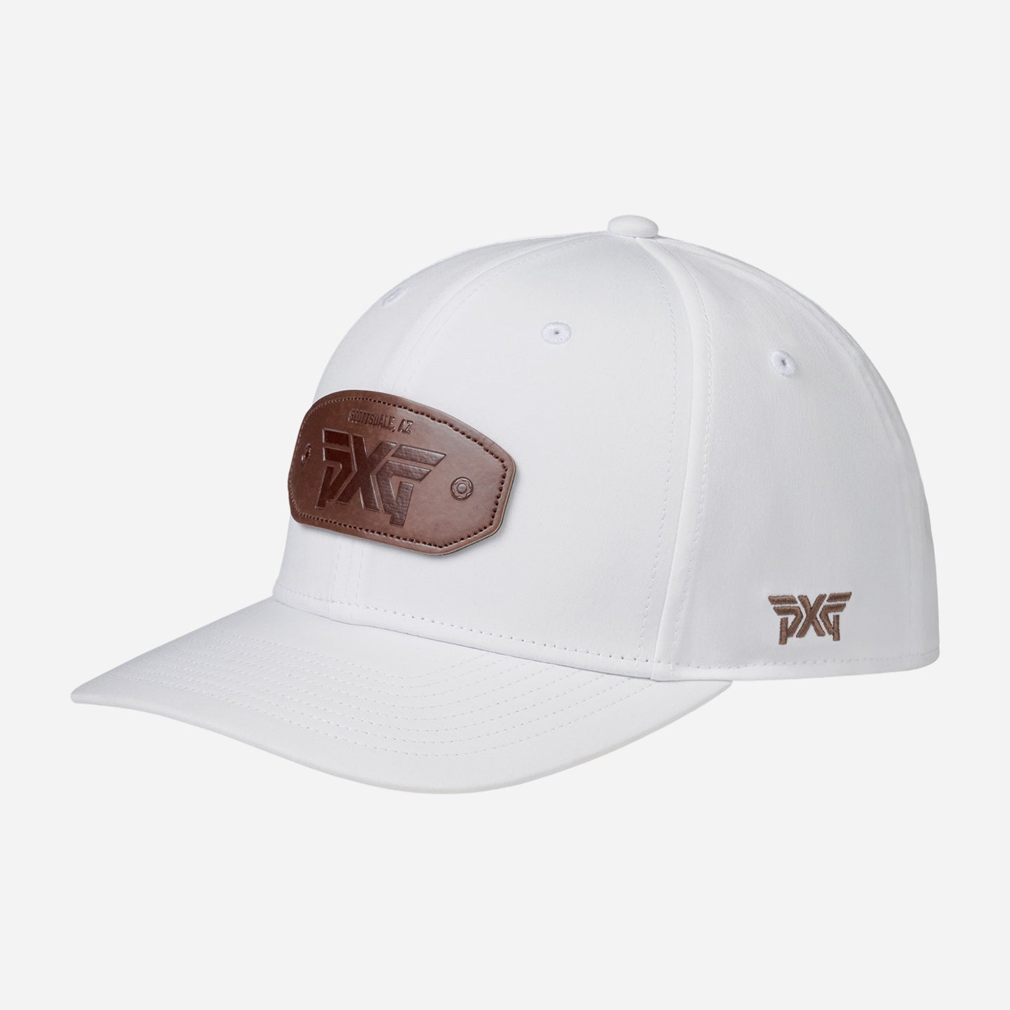 6-Panel Curved Bill Snapback Patch Cap