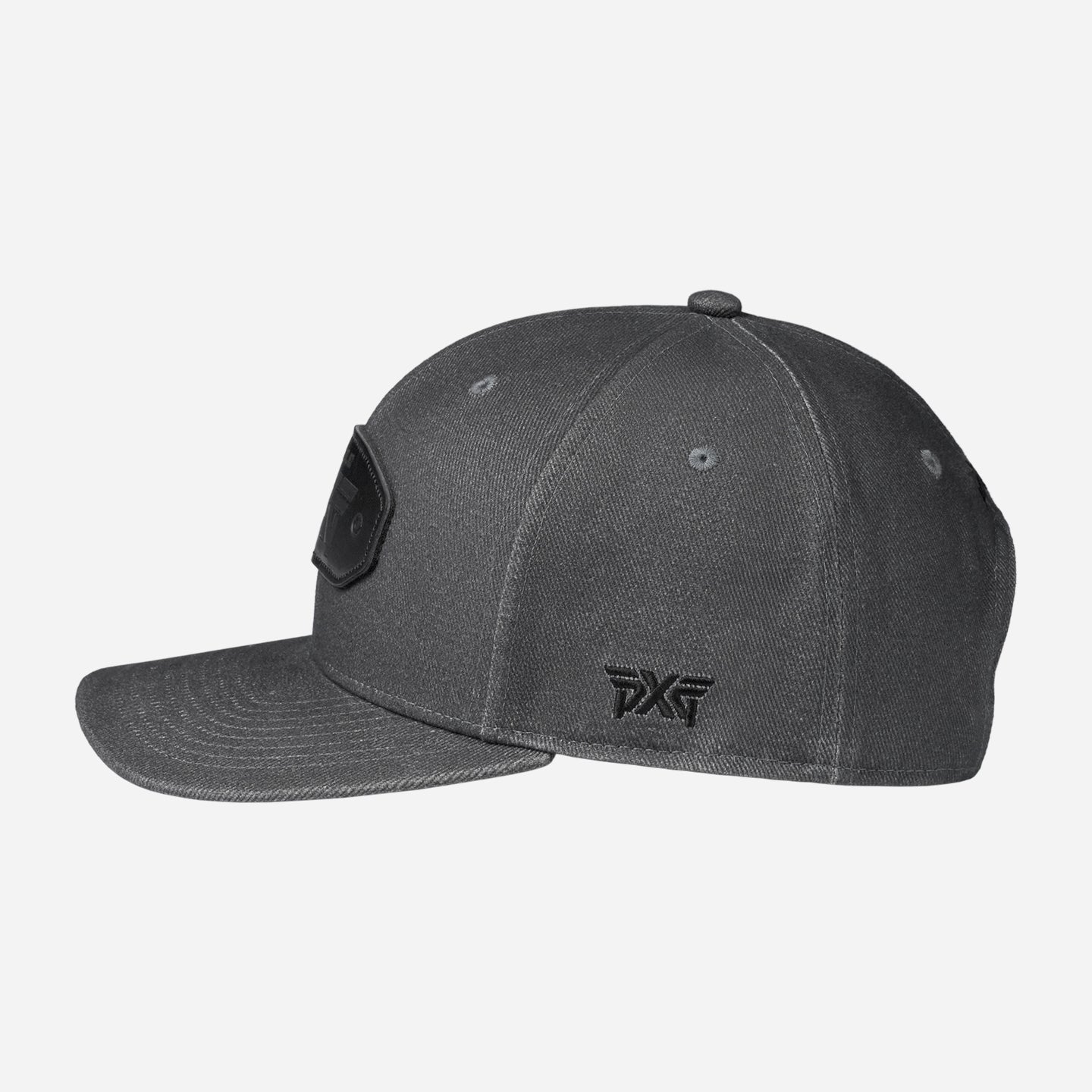 6-Panel Curved Bill Snapback Patch Cap
