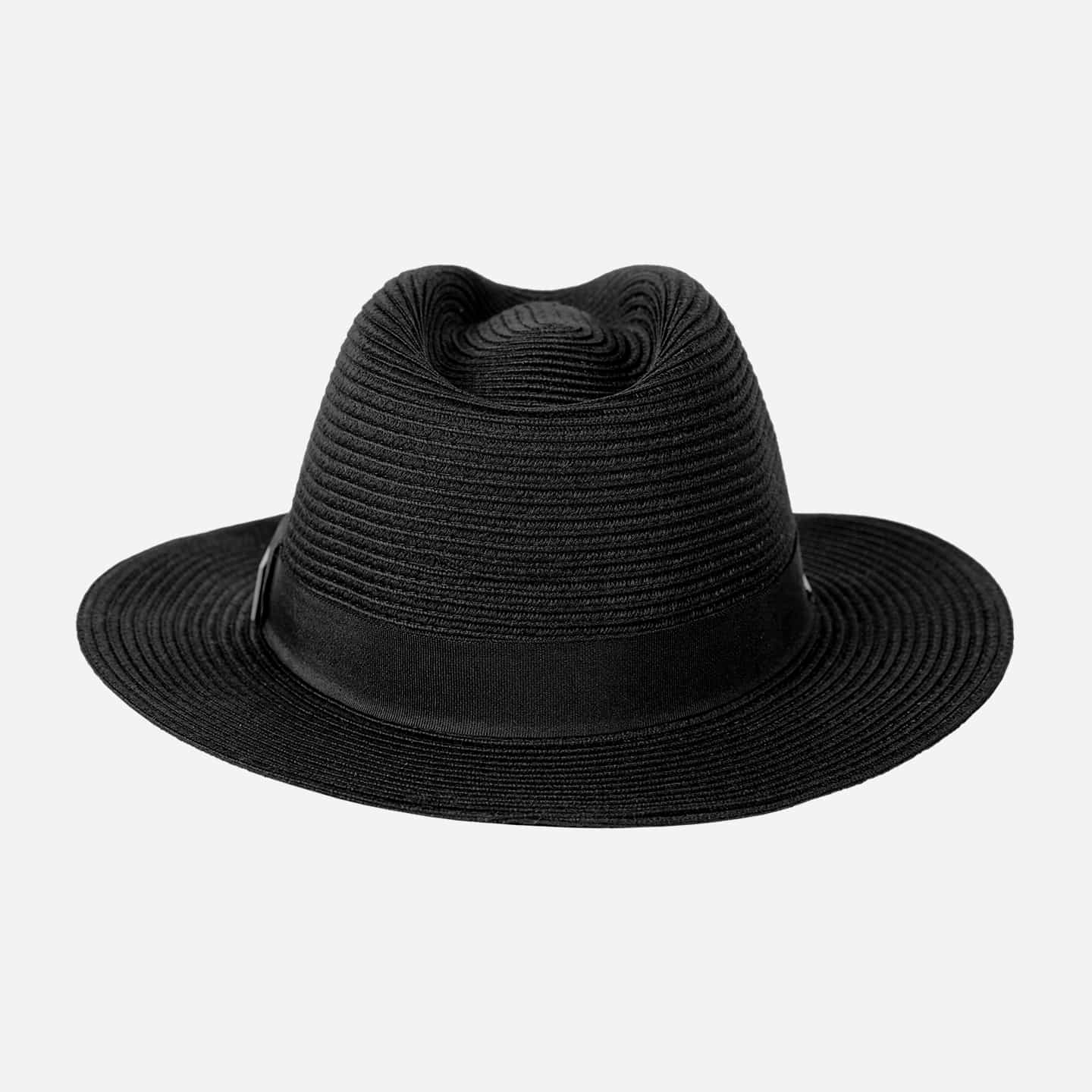 Chapeau De Paille Fedora À Bandes