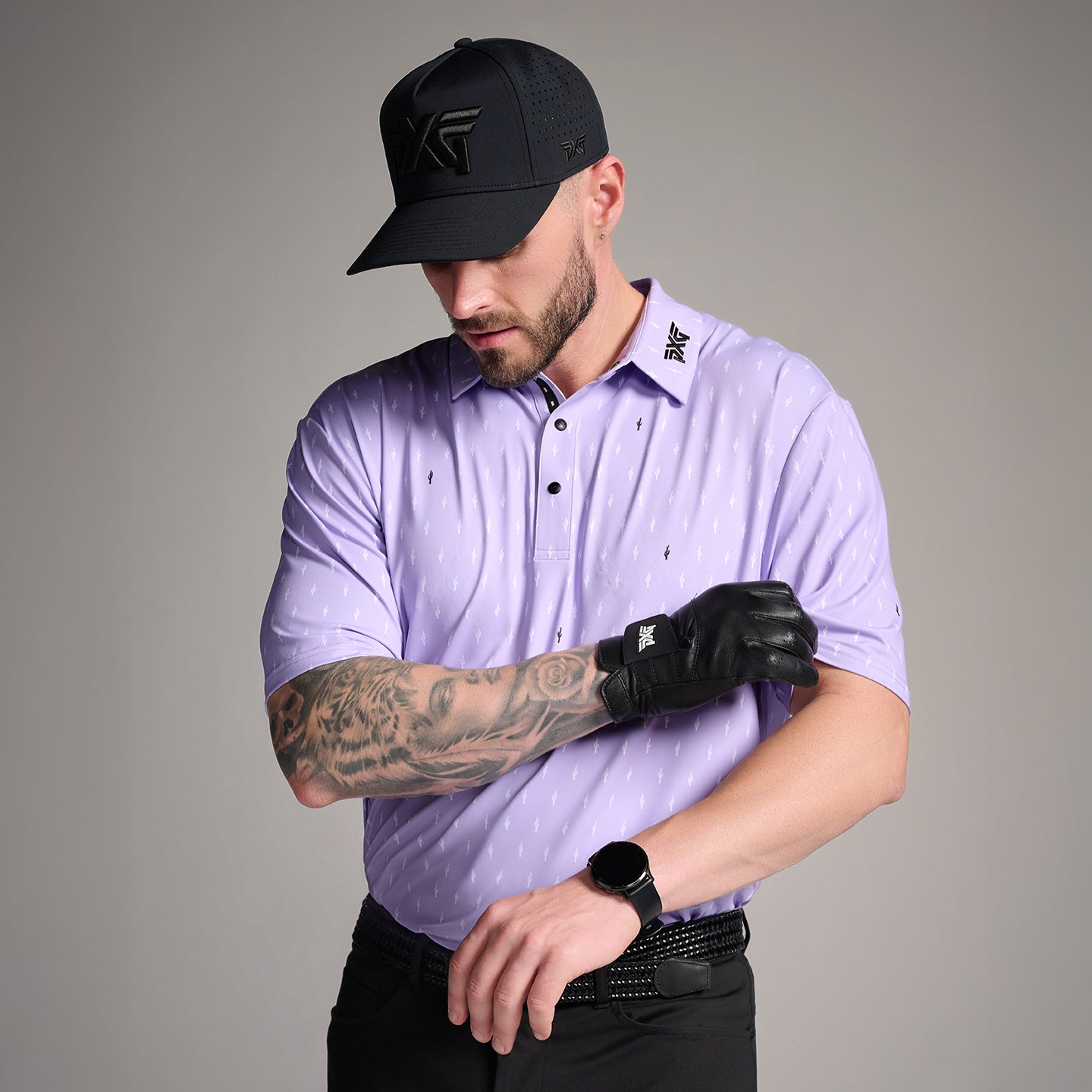 Men's Tour Cactus Print Polo