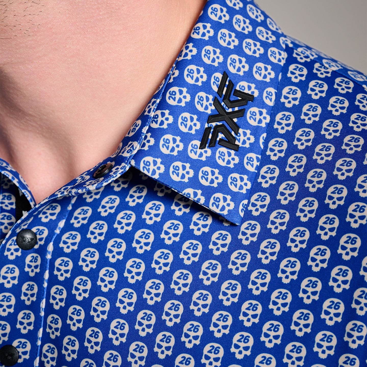 Men's Tour Skull Print Polo