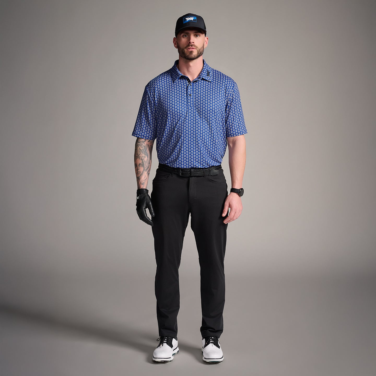 Men's Tour Skull Print Polo