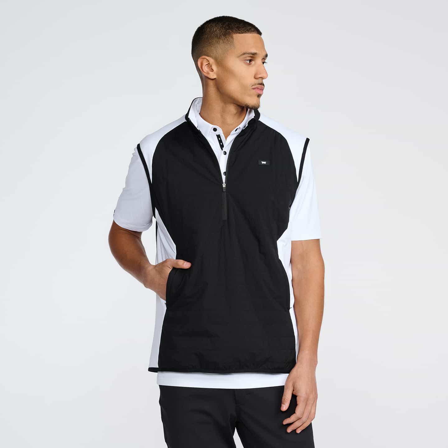 Men's 1/2 Zip Hybrid Vest