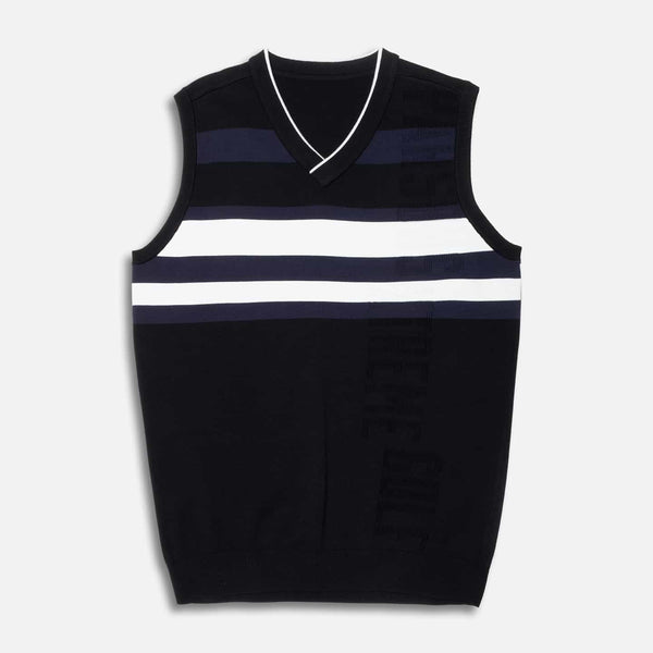 Mens-V-Neck-Color-Block-