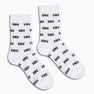 Women's All Over Logo Mesh Crew Socks