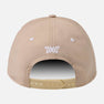 6 Panel Structured Low Crown Snapback - Warm Sand - One Size