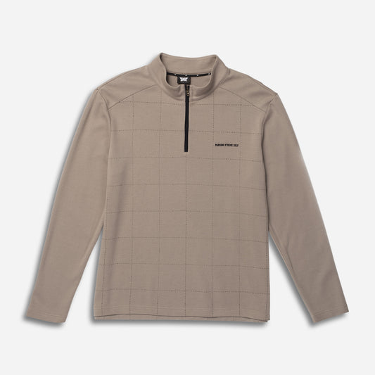 Chandail À Fermeture À Glissière ¼ Et Carreaux Pour Hommes - PXG Canada