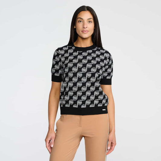 Women's Golf Ball Motif Knitted Top - PXG Canada