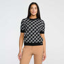 Women's Golf Ball Motif Knitted Top