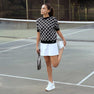 Women's Golf Ball Motif Knitted Top