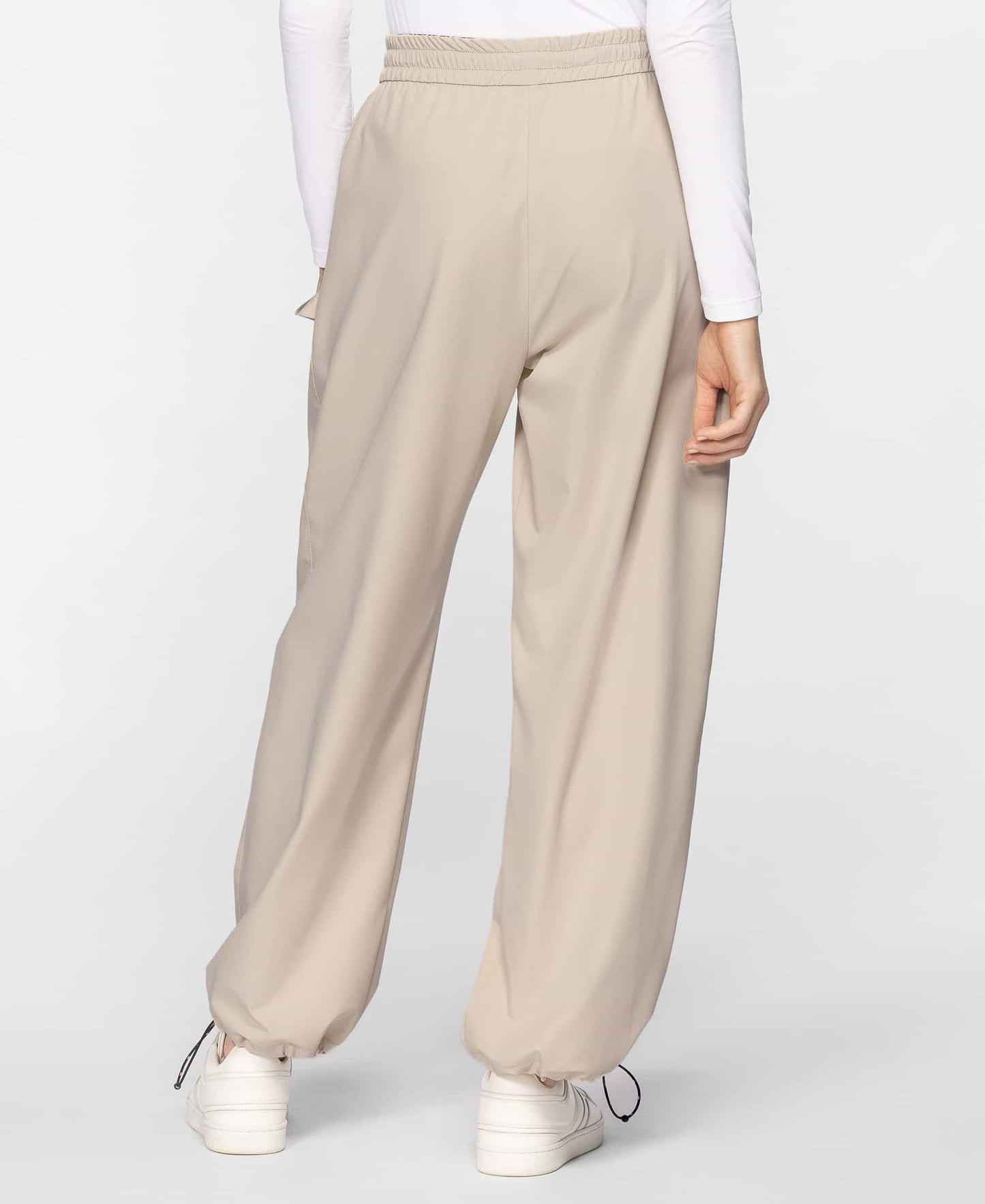 Pantalon Large Perforé à Logo Pour Femme